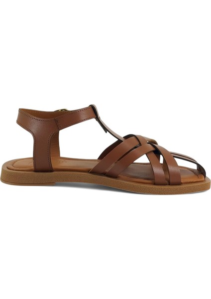 226 525 25YS Kadın Günlük Sandalet Taba