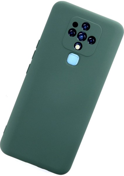 Tecno Camon 16 Kılıf Nano İçi Kadife Silikon - Koyu Yeşil