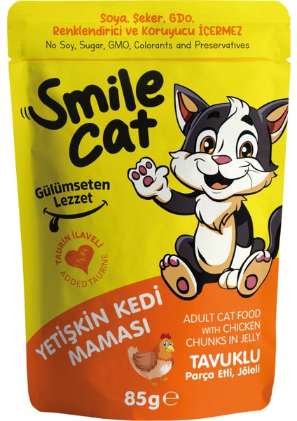 Cat Pouch Yetişkin Kedi Maması Tavuklu 85 Gr.