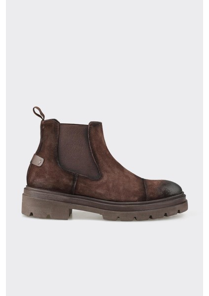 Kahve Deri Erkek Günlük Bot