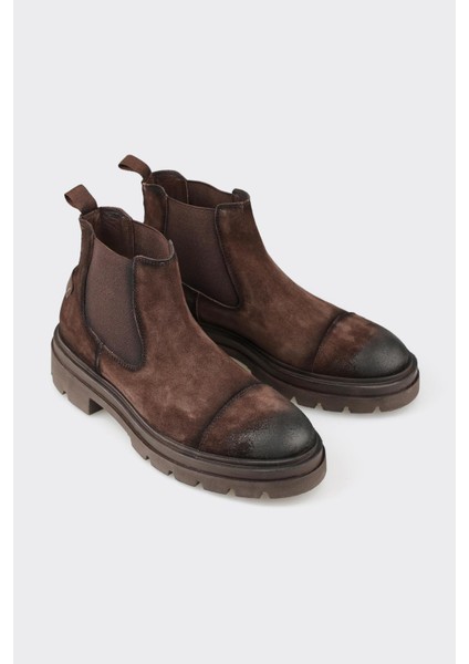 Kahve Deri Erkek Günlük Bot fiyatları