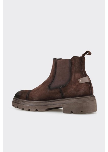 Kahve Deri Erkek Günlük Bot modelleri