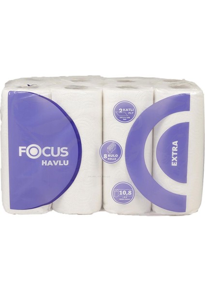 Extra Kağıt Havlu Çift Katlı 22.75 x 12 cm 90 Yaprak - 24 Adet (50000549)