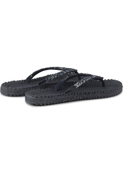Dark Indigo CHEERFUL03G - Mavi Taşlı Parmak Arası Terlik modelleri