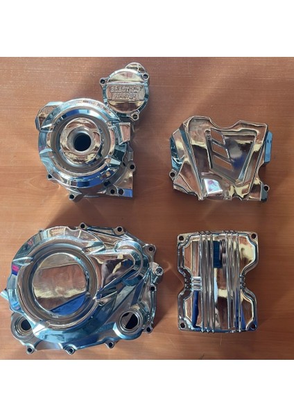 Motorsiklet Kuba Karter Kapağı Sağ+Sol+Ön Dişli Nikel (5 Parça) Çıta fiyatları
