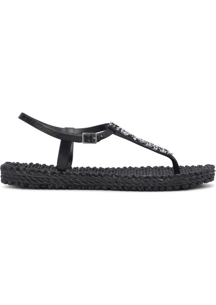 Black CHEERFUL10G - Siyah Taşlı Parmak Arası Terlik fiyatları