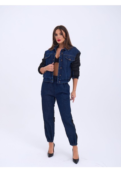 6627 Kot Pantolon-Mavi
