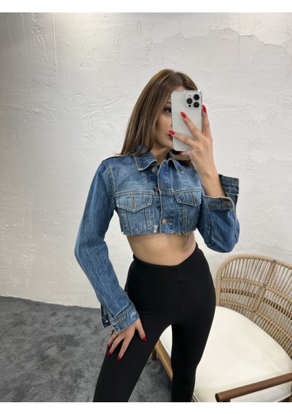 6290 Kot Ceket-Mavi