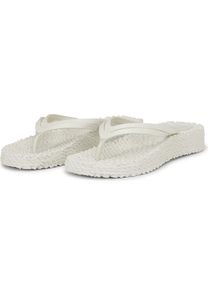 Creme CHEERFUL13 - Krem Platformlu Parmak Arası Terlik modelleri