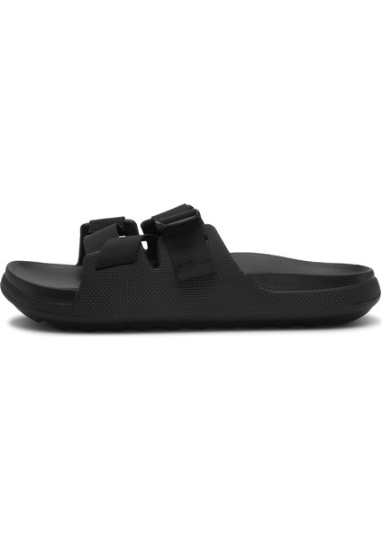 Black CHERIE1095 - Siyah Ayarlanabilir Kayışlı Terlik modelleri