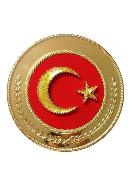 Ayyıldız Türk Bayraklı Filografi Işlemeli Metal Tabak Plaket Kadife Kutulu fiyatları