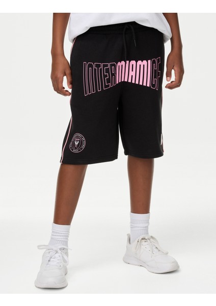 Pamuklu Inter Miami Cf Şort (6-16 Yaş)
