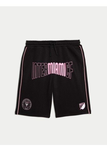 Pamuklu Inter Miami Cf Şort (6-16 Yaş)