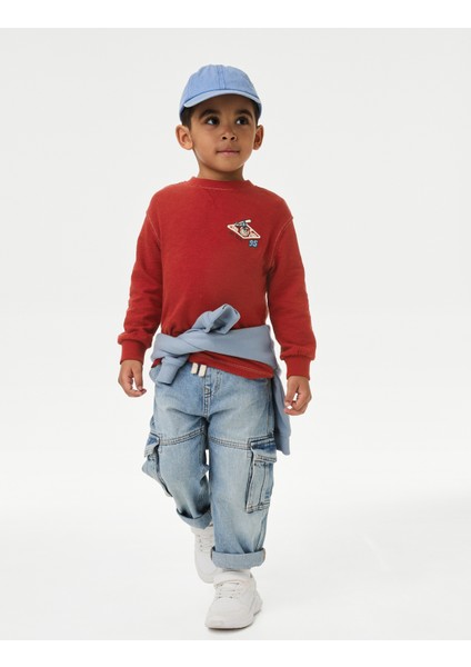 Saf Pamuklu Brooklyn Sweatshirt (2-8 Yaş)