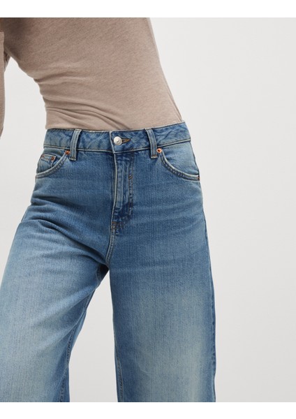 Mid Rise Rahat Kalıp Horseshoe Jean indirimleri