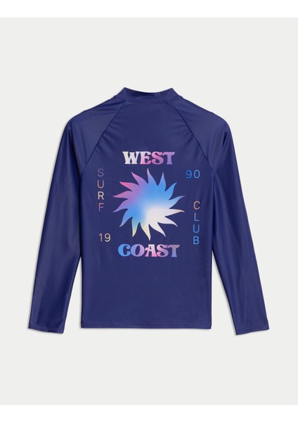 Fermuarlı Uzun Kollu T-Shirt