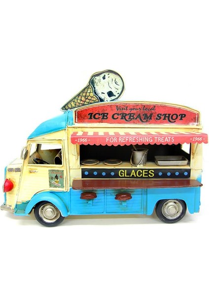 Dekoratif Metal Dondurma Arabası Biblo Dekoratif Hediyelik fiyatları