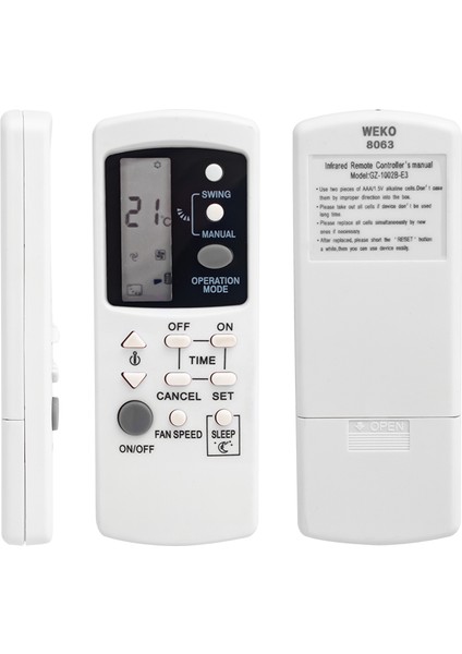 Fujıcool GZ-1002B-E3 Klima Kumandası (4401)