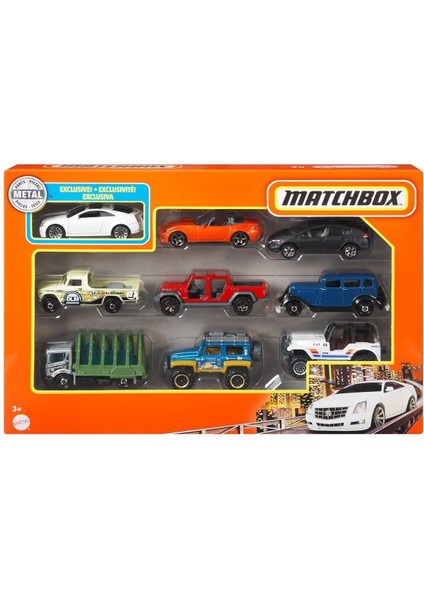X7111 Matchbox Dokuzlu Araba Seti