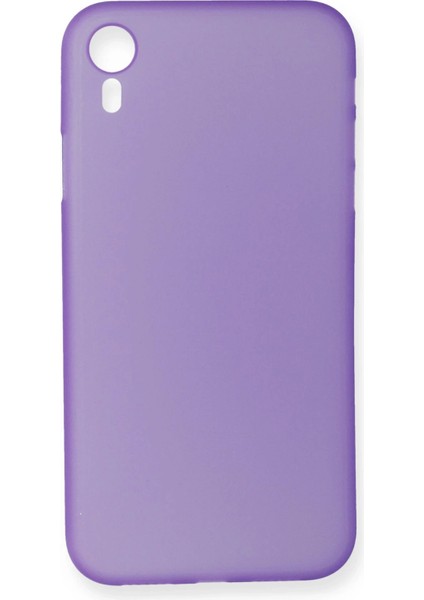 Apple iPhone Xr Kılıf Pp Ultra Ince Kapak - Mor Gnzrz
