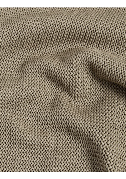 Tek Omuzlu Slim Fit Dokulu Triko Üst