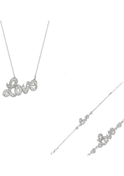 925 Ayar Gümüş Love Set