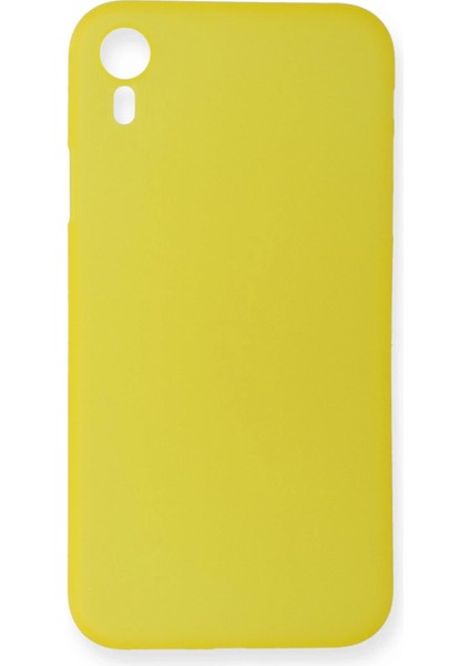 Apple iPhone Xr Kılıf Pp Ultra Ince Kapak - Sarı Gnzrz