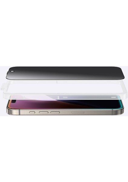 iPhone 16 Amazingthing Titan Serisi Privacy Hayalet Temperli Cam Ekran Koruyucu Siyah indirimleri