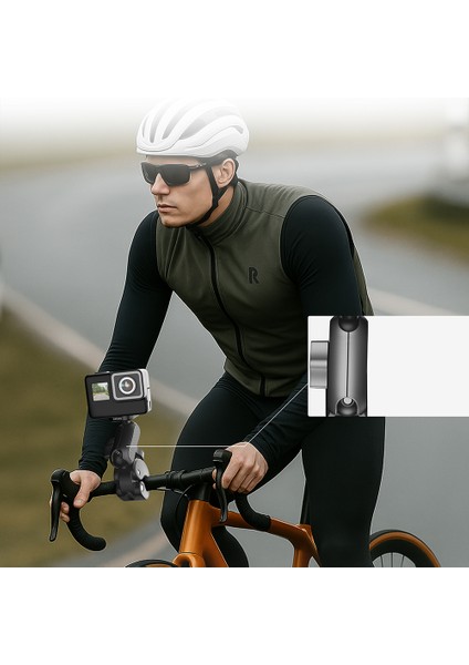 LCT103 Bisiklet ve Motosiklet Direksiyon Aksiyon Kamera Tutucu Siyah fırsatları