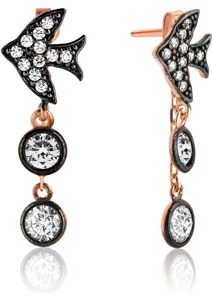 Gümüş Zincirli Kırlangıç Küpe fiyatları