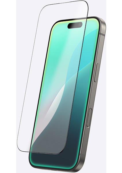 iPhone 16 Amazingthing Radix Mat Parmak Izi Bırakmayan Temperli Cam Ekran Koruyucu Siyah modelleri