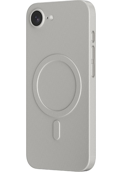 iPhone 16E Kılıf M-Safe Şarj Özellikli Amazingthing Minimal Air Serisi Kapak Titanyum - Gri modelleri