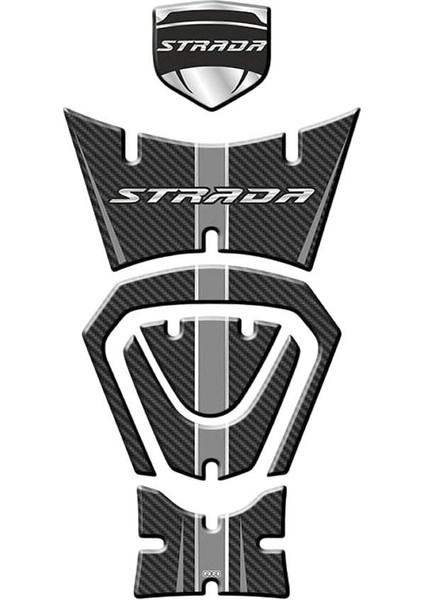 Mondial Strada 125 2022 - 2024 Uyumlu Tank Pad Set 003