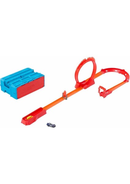 HMC04 Hot Wheels Track Builder Alev Temalı Akrobasi Seti