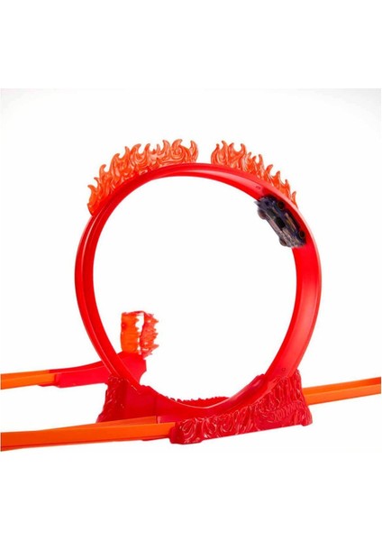 HMC04 Hot Wheels Track Builder Alev Temalı Akrobasi Seti