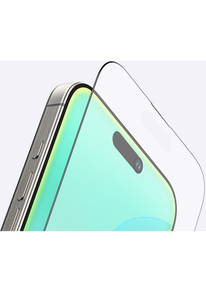 iPhone 16 Pro Amazingthing Radix Mat Parmak Izi Bırakmayan Temperli Cam Ekran Koruyucu Siyah modelleri