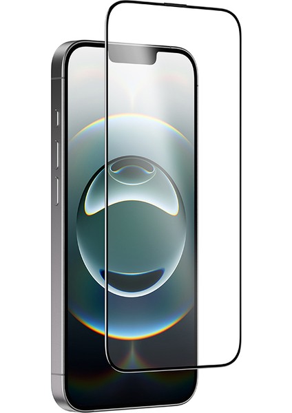 iPhone 16E Amazingthing Titan Mat Parmak Izi Bırakmayan Temperli Cam Ekran Koruyucu Siyah