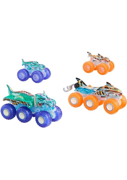 HYJ29 Hot Wheels Monster Trucks Power Smashers Çoklu Paket
