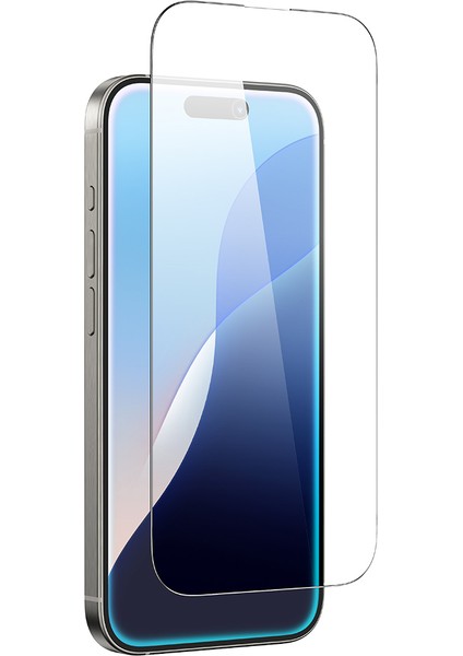 iPhone 16 Amazingthing Radix Hd Parlak Görünümlü Temperli Cam Ekran Koruyucu Siyah