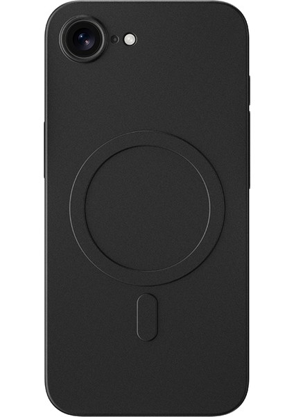 iPhone 16E Kılıf M-Safe Şarj Özellikli Amazingthing Minimal Air Serisi Kapak Siyah