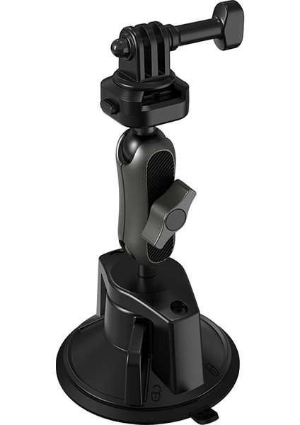 Aksiyon Kamera Tutucu Lenyes LCT102 Teleskopik Vantuzlu Tasarımlı Siyah