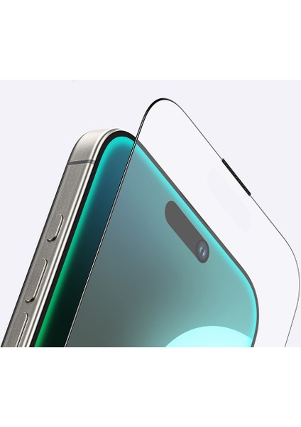 iPhone 16 Plus Amazingthing Titan Mat Parmak Izi Bırakmayan Temperli Cam Ekran Koruyucu Siyah modelleri