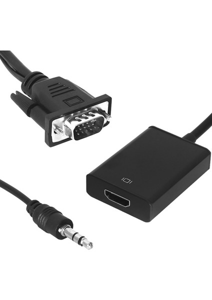 VGA Erkek To HDMI Dişi Dönüştürücü Kablo