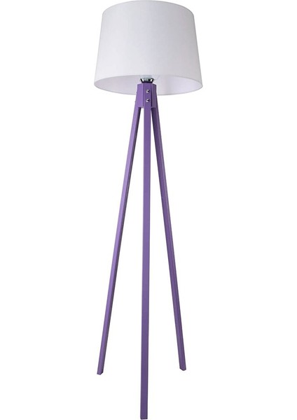 Tripod Lambader Lila Ayak / Beyaz Şapka