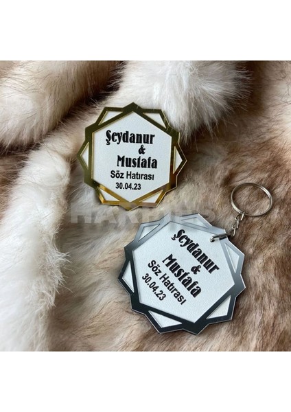 Söz, Nişan, Nikah Hediyelik | Magnet | Anahtarlık | 10 'lu SET|MG2015