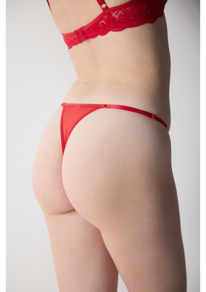 Taşlı String Tül Külot