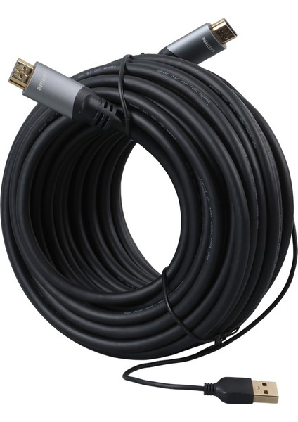 Phılıps SWL6122B/93 15 Metre 4K 60 Hz USB Güç Kablolu HDMI Kablo (4401)