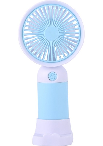 Sevimli Karakter Desenli Sessiz Usb Şarjlı Mini Fan Kalemtraşlı, Taşınabilir Masaüstü Fan