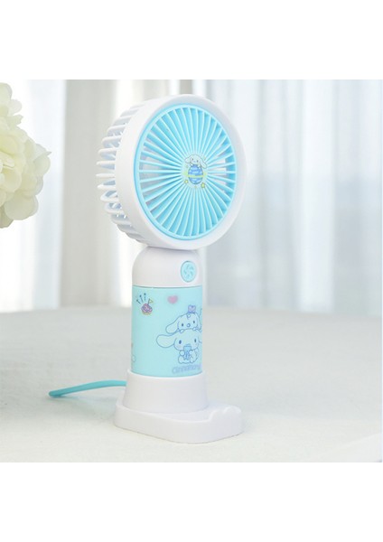 Sevimli Karakter Desenli Sessiz Usb Şarjlı Mini Fan Kalemtraşlı, Taşınabilir Masaüstü Fan fiyatları