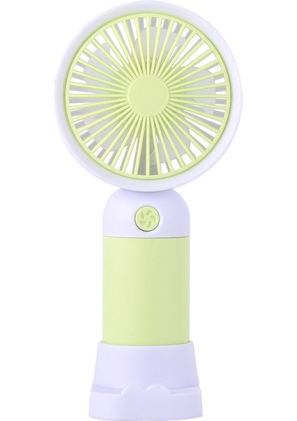 Sevimli Karakter Desenli Sessiz Usb Şarjlı Mini Fan Kalemtraşlı, Taşınabilir Masaüstü Fan